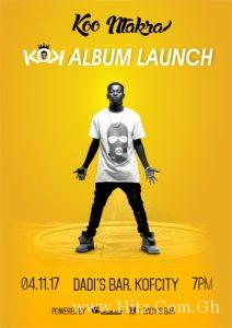 Koo Ntakra To Launch “Kok” Album On November 4