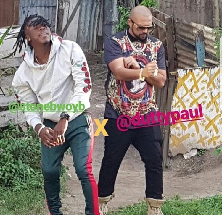 PHOTOS: StoneBwoy On Set With Sean Paul For Most Original Video Shoot
