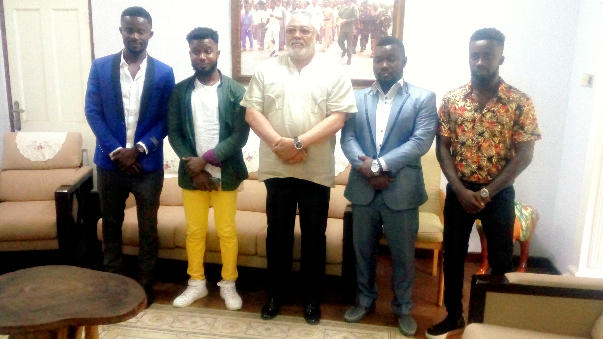 Former President J.J Rawlings Recognised The Talent Of Famouz