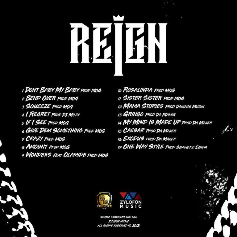 Reign Album Tracklist