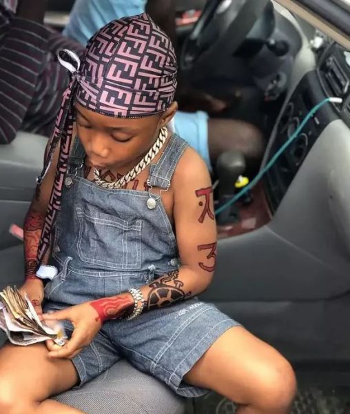 Meet The 7-Year-Old Nigerian Kid Who Has Tattoos All Over His Body (Photos)