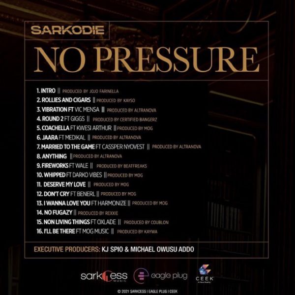 Sarkodie No Pressure Full Album