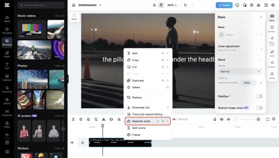 How To Create A Powerful Podcast From Your Old Videos Using Capcut Web 4 Picture 2 552W313H