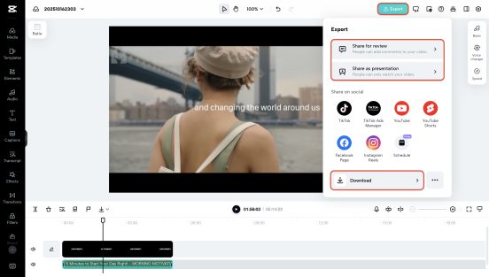 How To Create A Powerful Podcast From Your Old Videos Using Capcut Web 6 Picture 4 552W313H